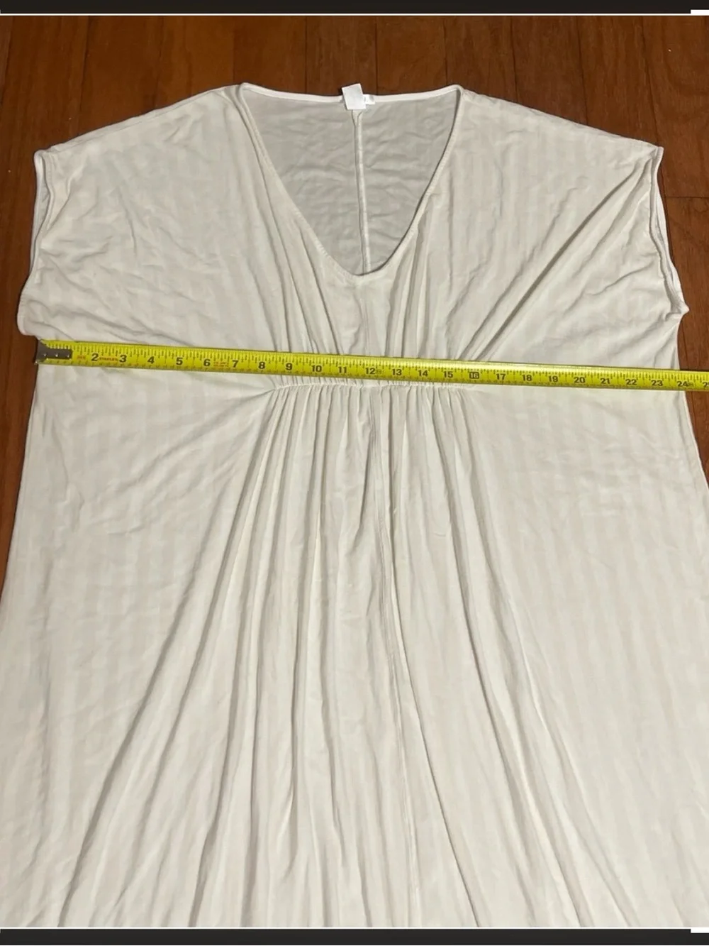 Lake cream  Sleep Caftan Nightgown Sz large long sleeves